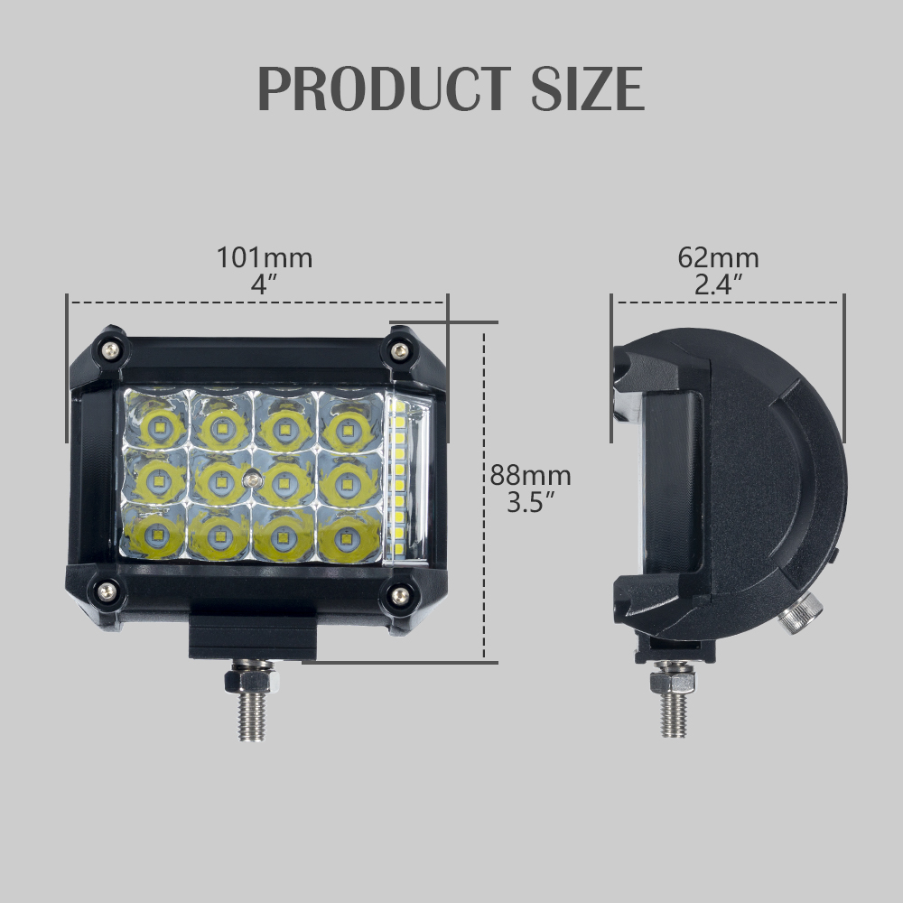 Çin üreticisinden sarı 63W off-road LED sürüş ışık çubuğu