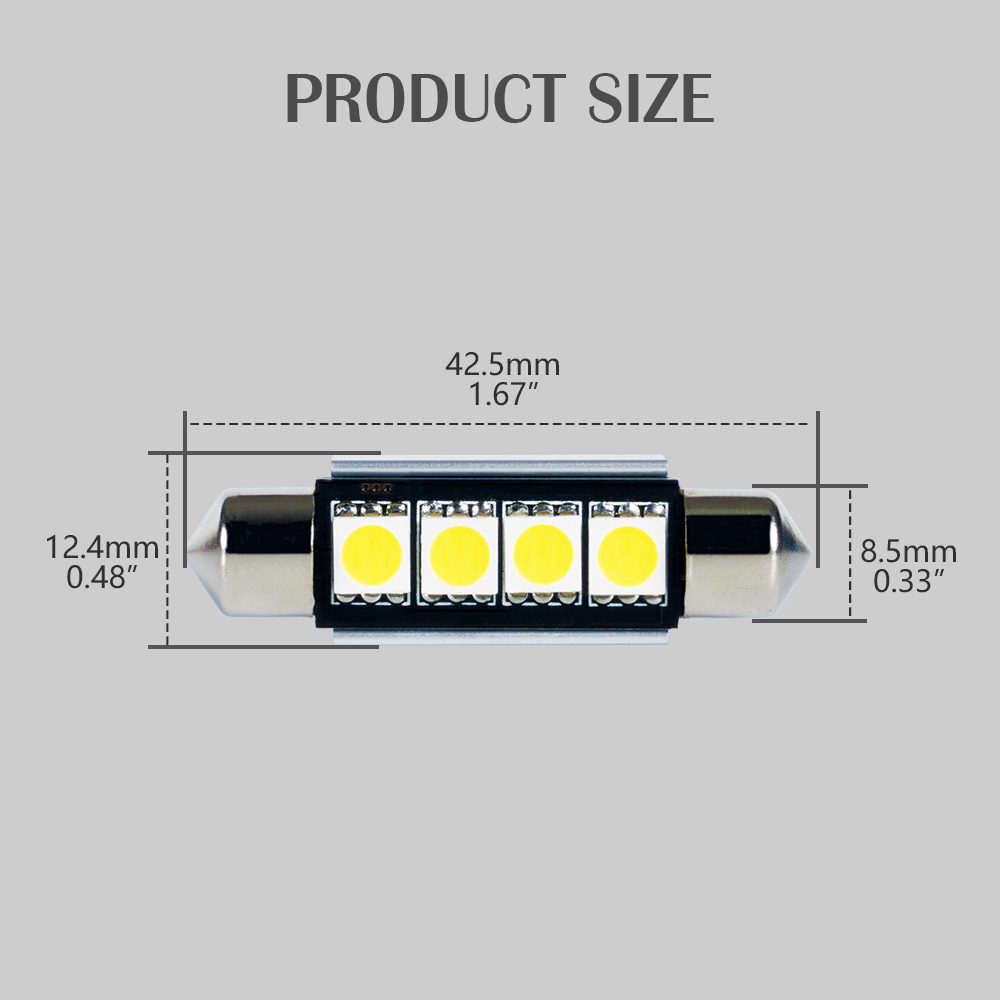 Dome Lisans Ampulleri Araba İç Led Araba Işığı 