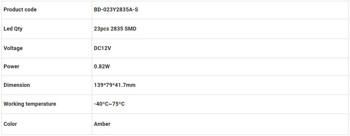 Dodge Kabin İşaret&ccedil;isi Işıkları BD-023Y2835A-S
