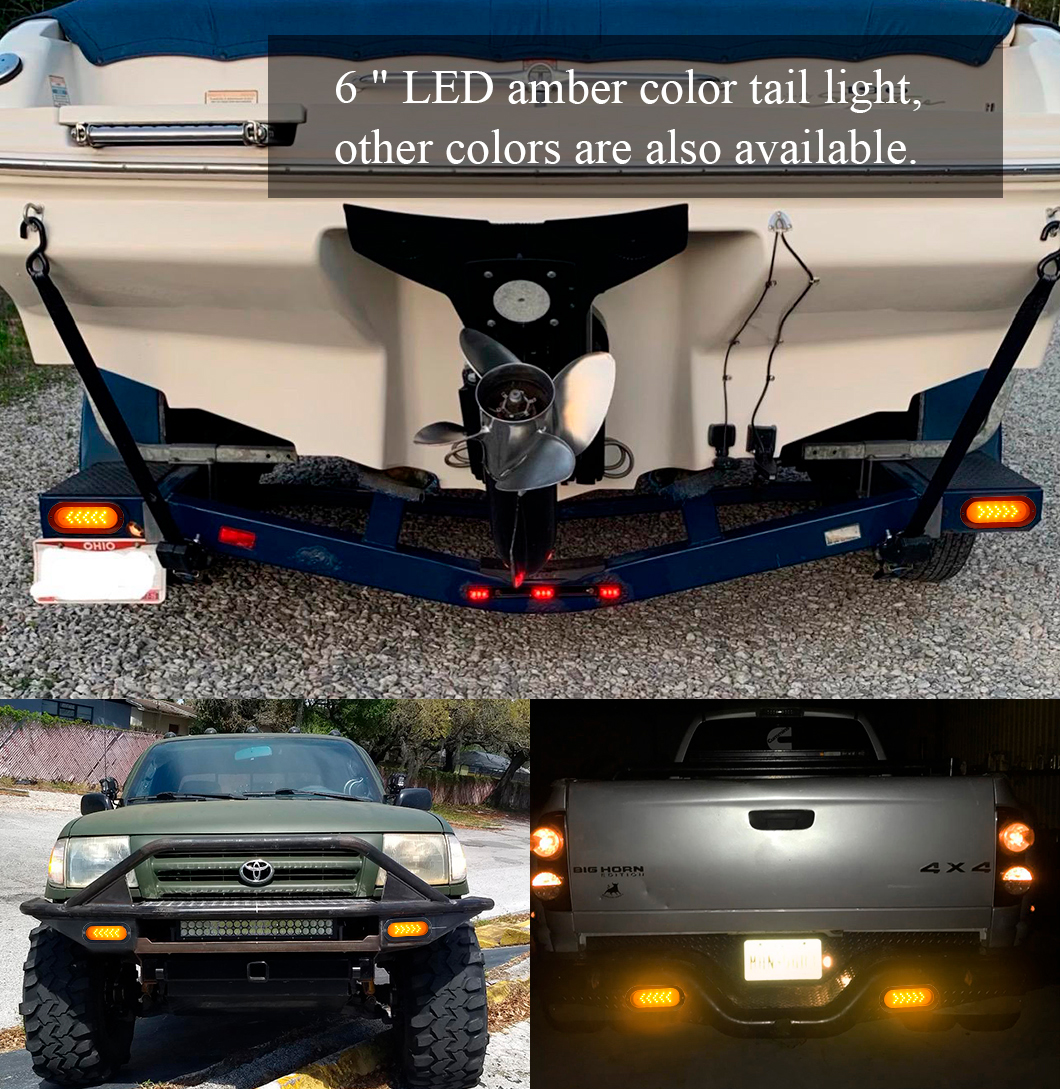 6 in&ccedil; LED kuyruk ışığı 6 