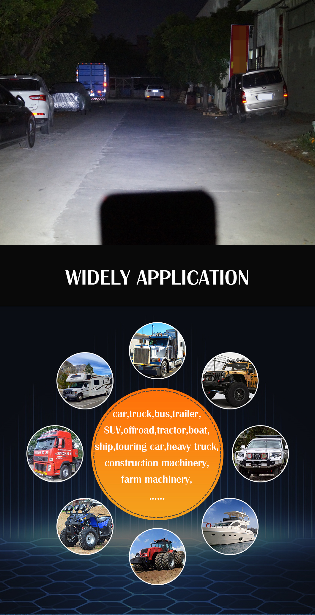 Otomotiv 48W*2 LED kare iş ışığı kamyonlar i&ccedil;in