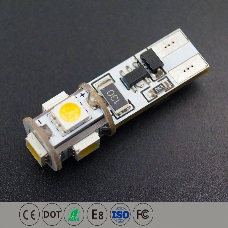 Mavi Süper Parlak T10 Led Araba Gösterge Ampulü