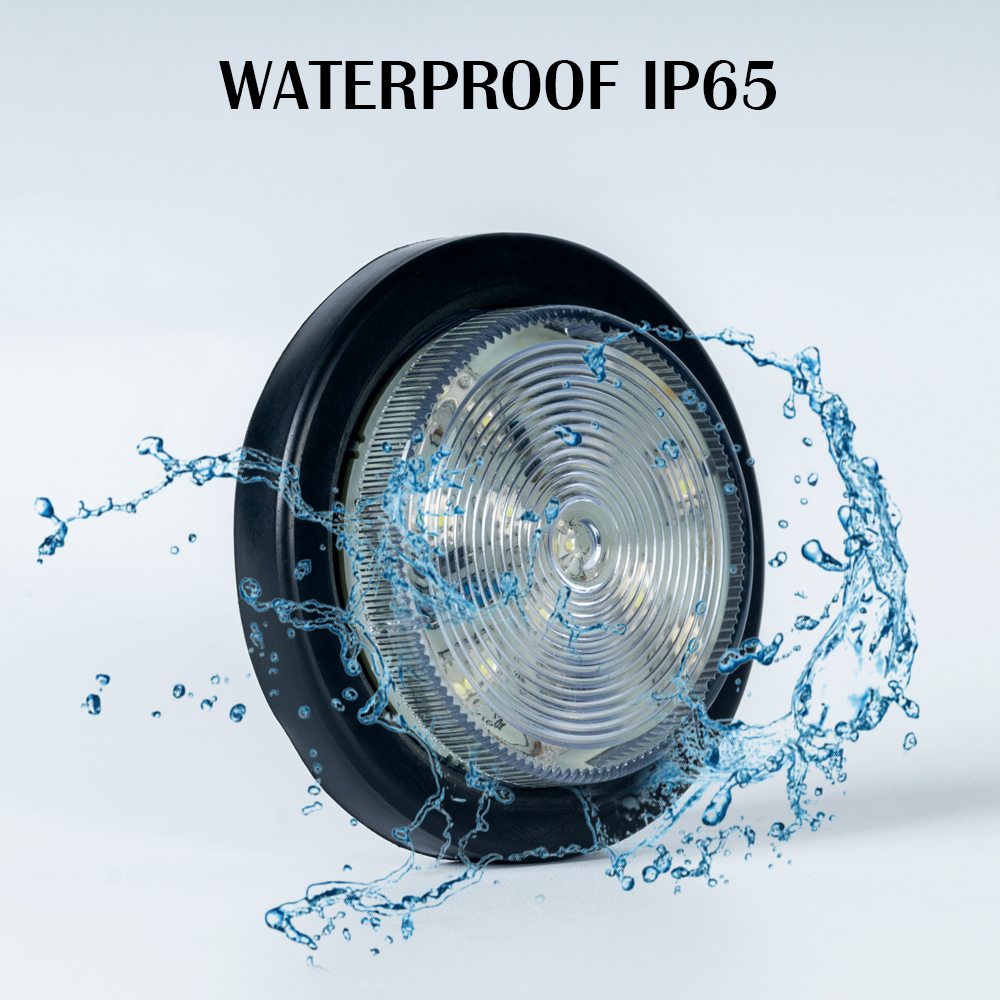 Su geçirmez yuvarlak römork led boşluk yan işaret ışıkları 