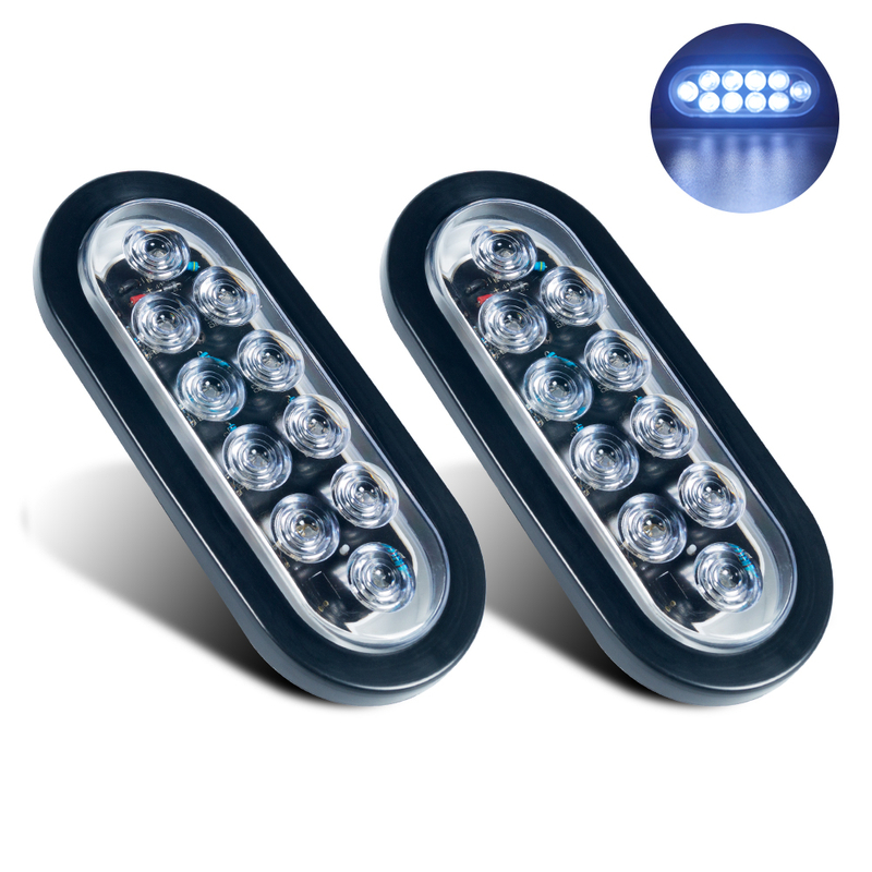 6 inç Amber Oval LED römork kuyruk ışığı 