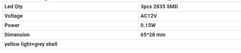 Dodge LED marker lights BD-003Y2835A-S Dodge LED Marker Işıkları BD-003Y2835A-S