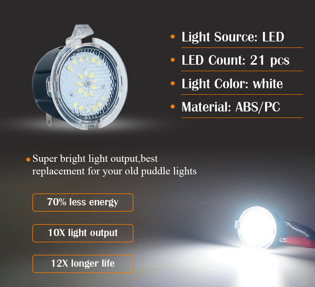 Beyaz LED Ayna Dikiz Işıkları, Puddle LED Ayna Dikiz Işıkları, Toyota LED Yan Ayna Puddle Dikiz Işıkları, Tundra LED Yan Ayna Puddle Dikiz Işığı, Sequoia LED Yan Ayna Dikiz Işığı