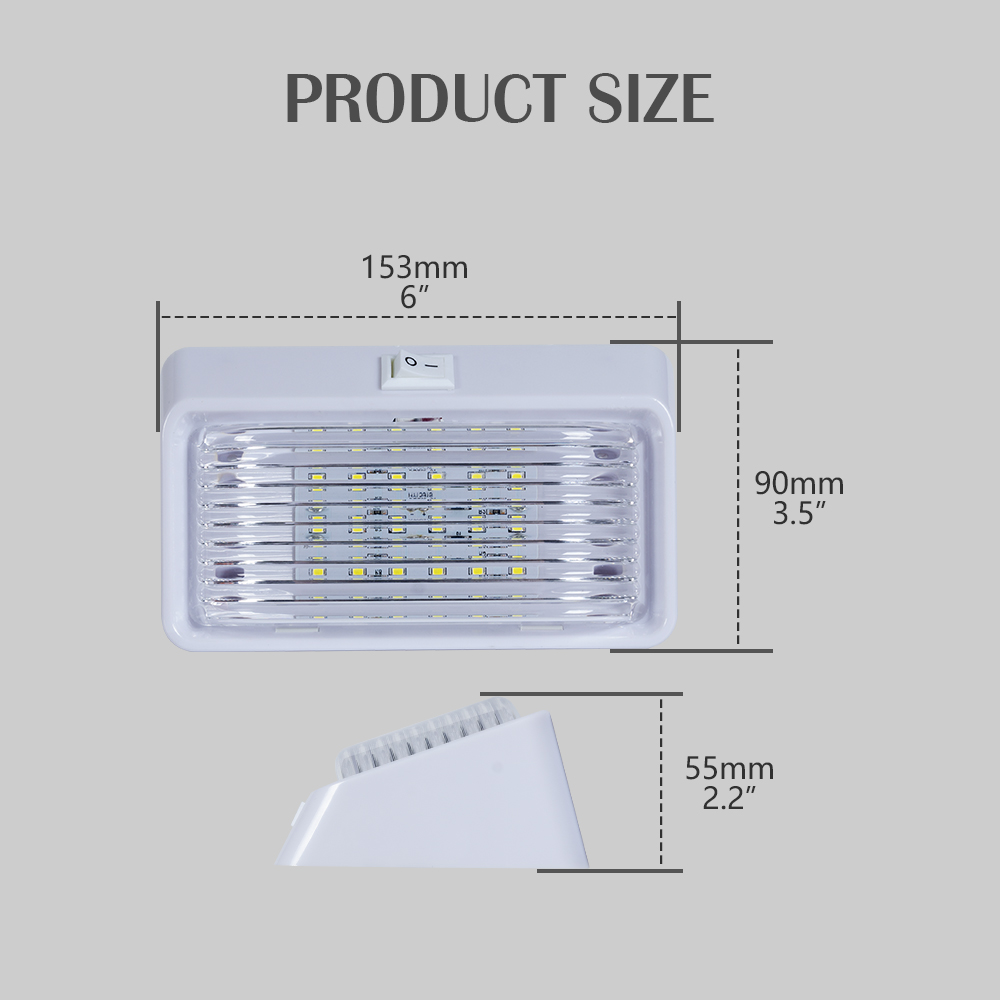 12V dikdörtgen rv tente ışıkları 
