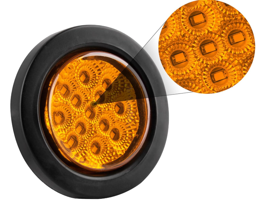 2.5 " Yuvarlak LED Yan İşaret Işıkları Yuvarlak Römork Kamyon Işıkları