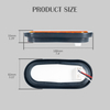 6 inç oval su geçirmez LED kuyruk ışığı römork için