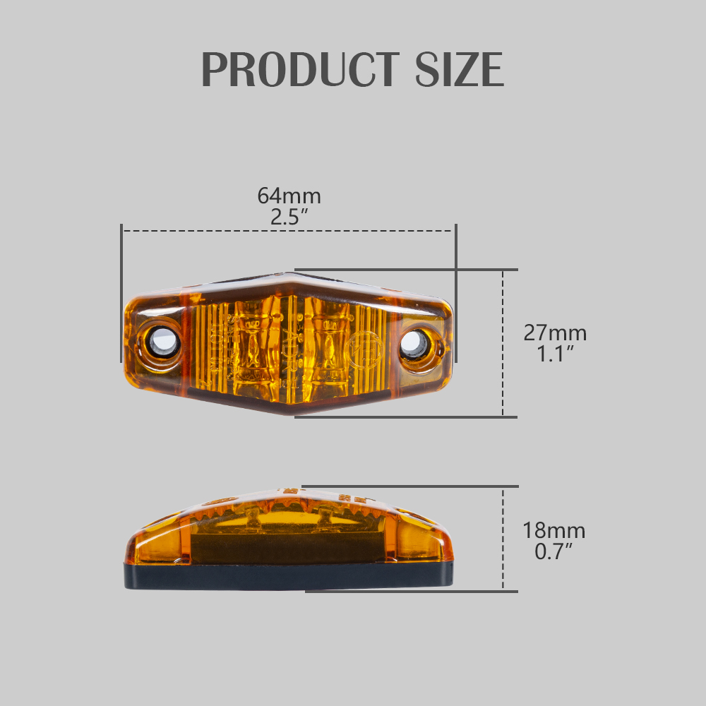 Amber LED yan çamurluk markeri ışıkları