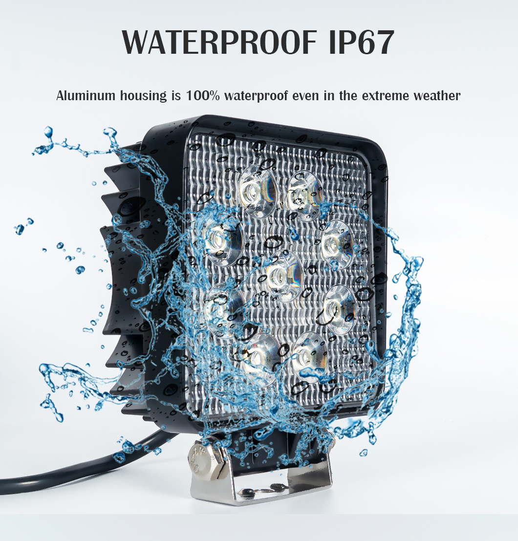 Otomotiv 48W*2 LED kare iş ışığı kamyonlar i&ccedil;in