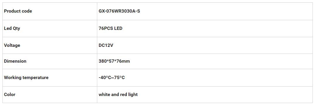 2009-2017 Dodge 3. Lights GX-076WR3030A-S