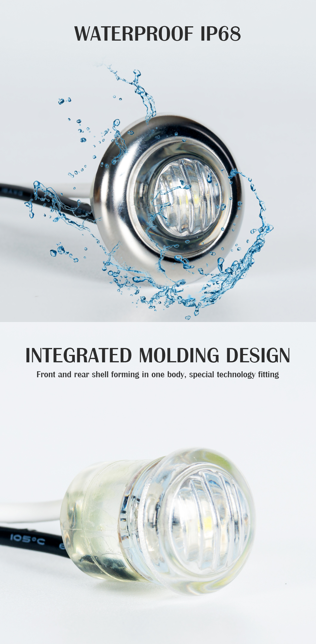 3/4 in&ccedil; LED araba ışıkları