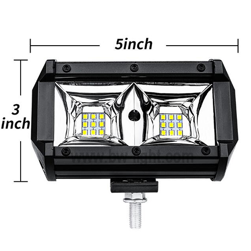 54W 5 İnç Spot Işın Led Çalışma Işığı çubuğu