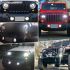 7 inç yuvarlak Jeep Wrangler iş ışığını yönetti 