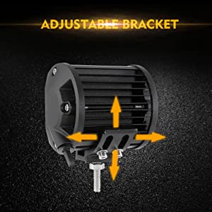 LED 4 in&ccedil; kare 120W iş ışığı 