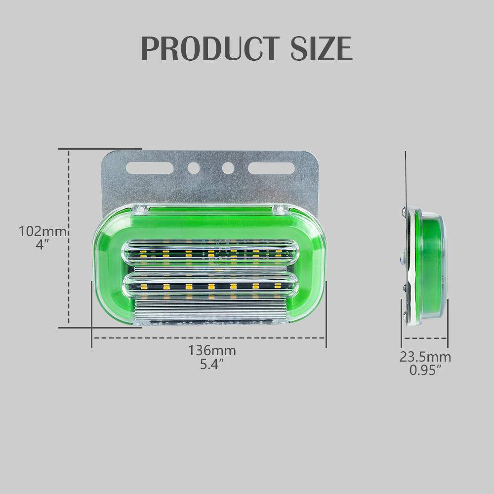 Kargo i&ccedil;in işaret ışıkları, kamyon i&ccedil;in işaret ışıkları, kargo işaretleyici ışıkları, yeşil LED işaretleme ışıkları, r&ouml;morklar i&ccedil;in LED işaretleme ışıkları