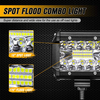 60W 4inch Spot Flood Combo LED Çalışma Işığı Çubuğu