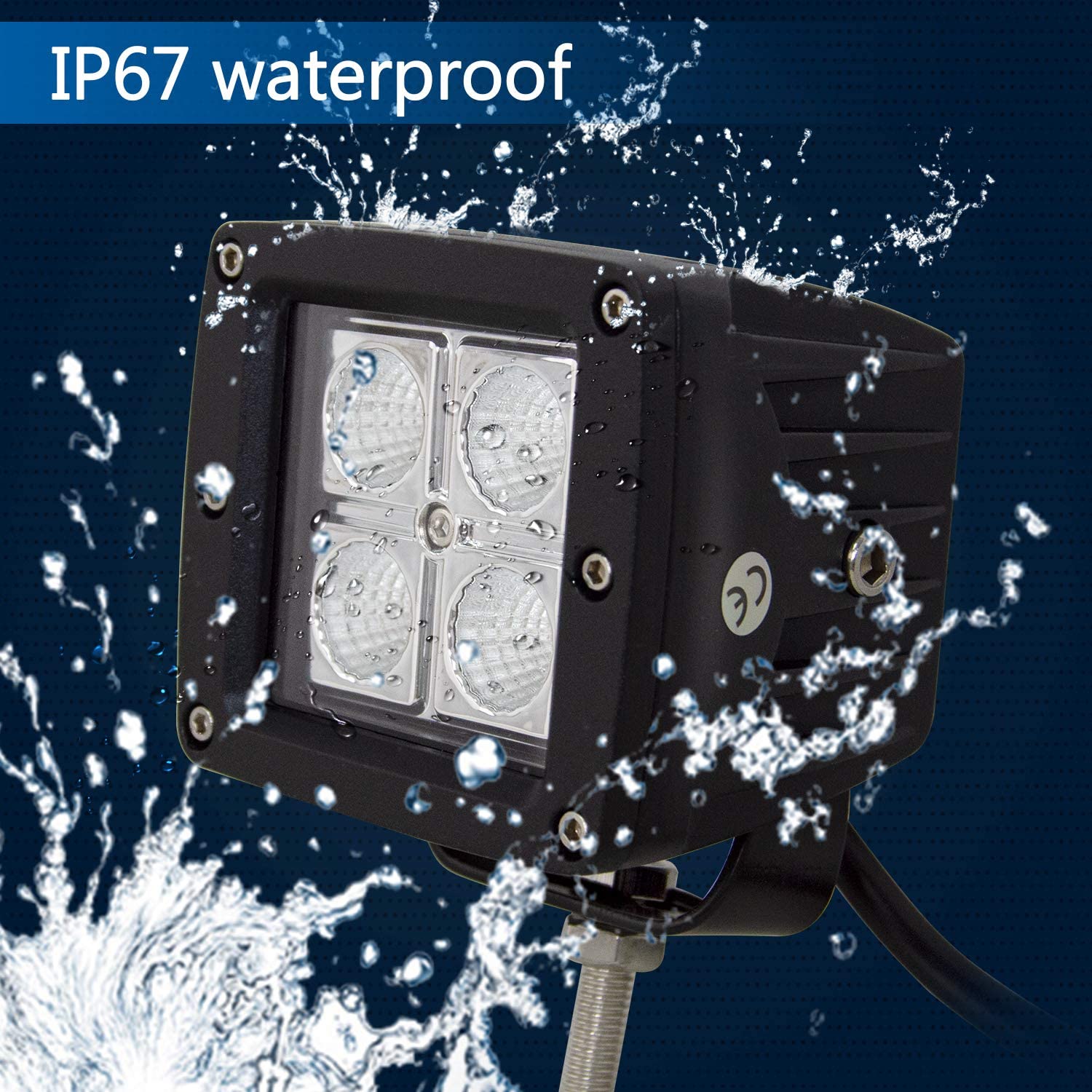 12W LED iş ışığı, 12W sarı LED iş ışığı, kare LED iş ışığı, 12W kare LED iş ışığı, led cree iş ışığı