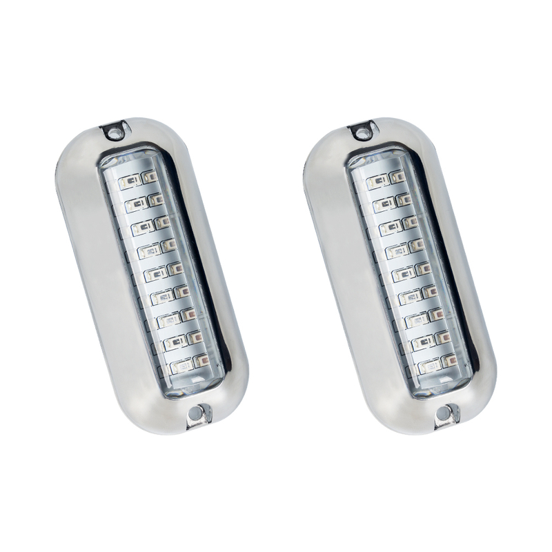 Paslanmaz çelik ile mavi su geçirmez deniz botu kırbaç lambaları