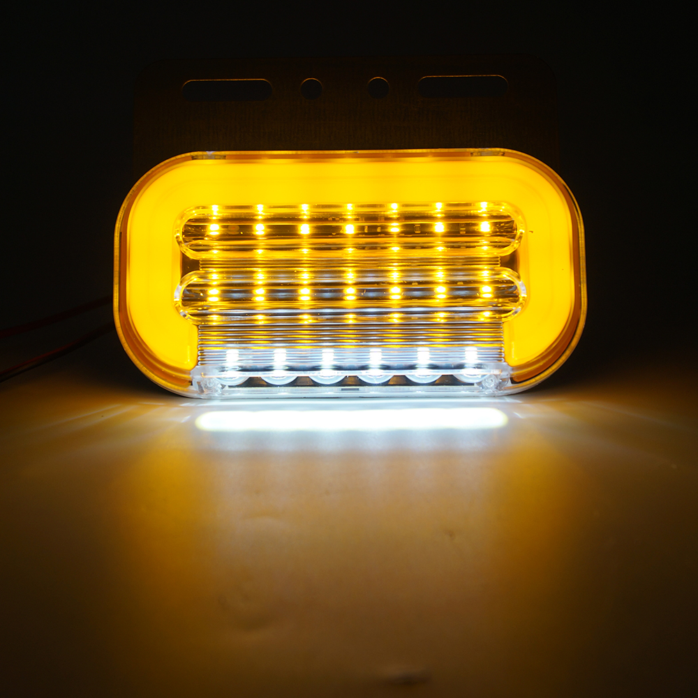 24V Amber Yarı Kamyon Kargo Römork Van LED Çok Fonksiyonlu İşaretçi Işıkları