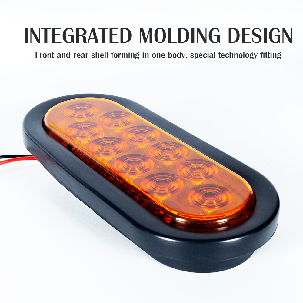 6 inç oval su geçirmez LED kuyruk ışığı römork için