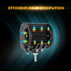 LED 4 in&ccedil; kare 120W iş ışığı 