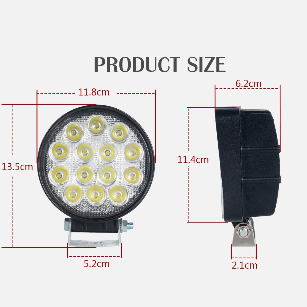 kamyonlar için ağır hizmet tipi 48W * 2 Led Çalışma Işığı