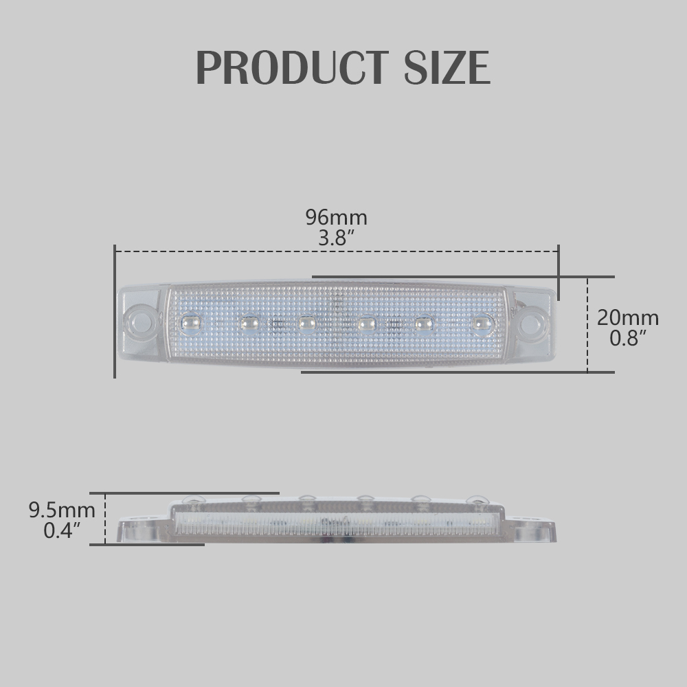  3.8 "inç-mavi-LED deniz işaretleyici ışığı