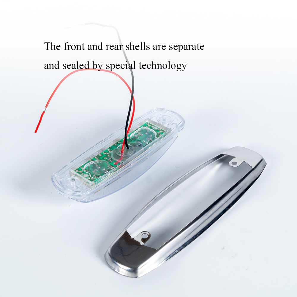 Araçlar için krom kırmızı LED işaretleyici yan ışığı