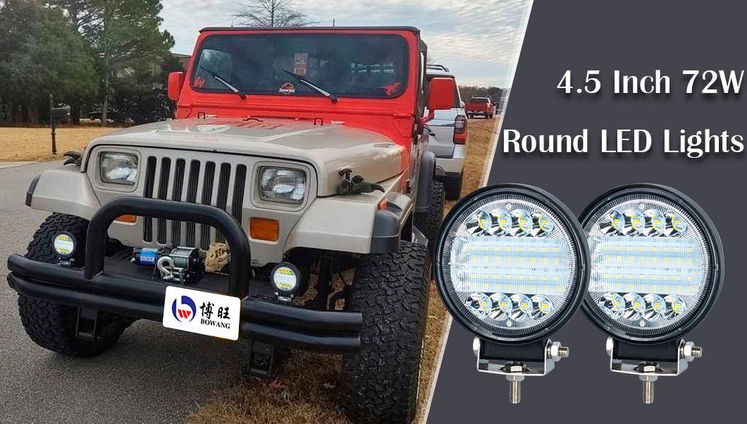 4inch LED iş ışığı 72W 4 